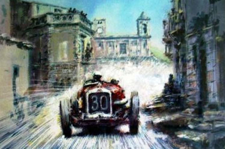 1930 Achille Varzi su Alfa Romeo P2 - PETER HEARSEY