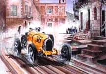 1928 Elisabeth Junek su Bugatti tipo 35B- Zluta
